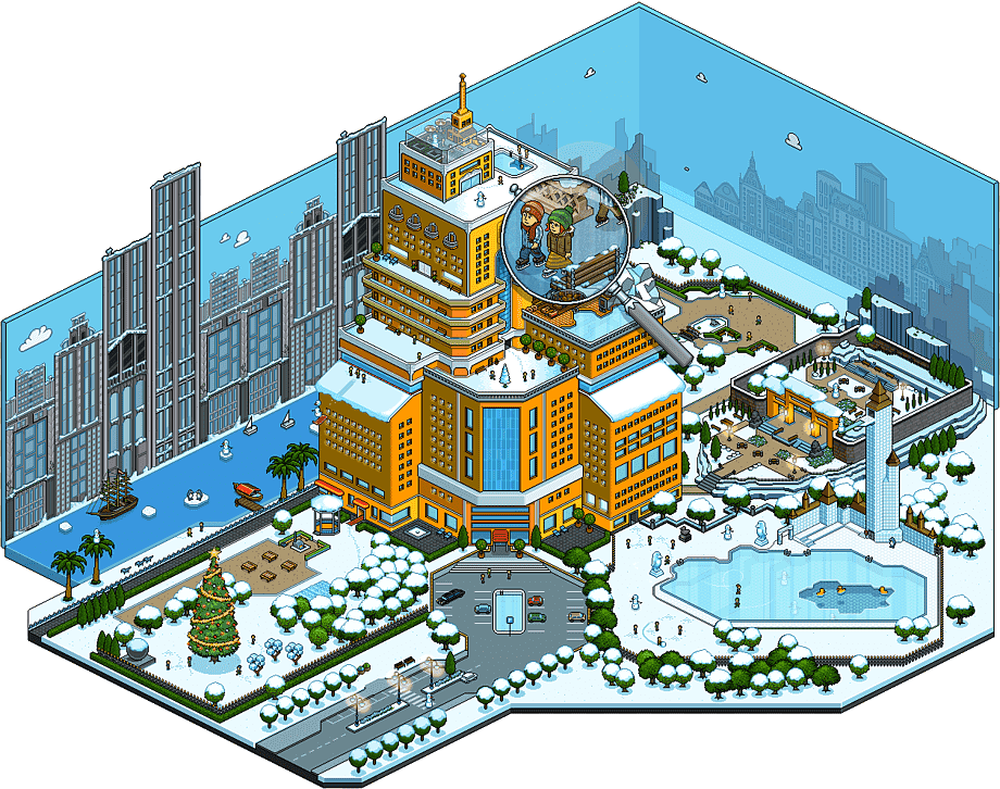 Snowy Habbo Hotel